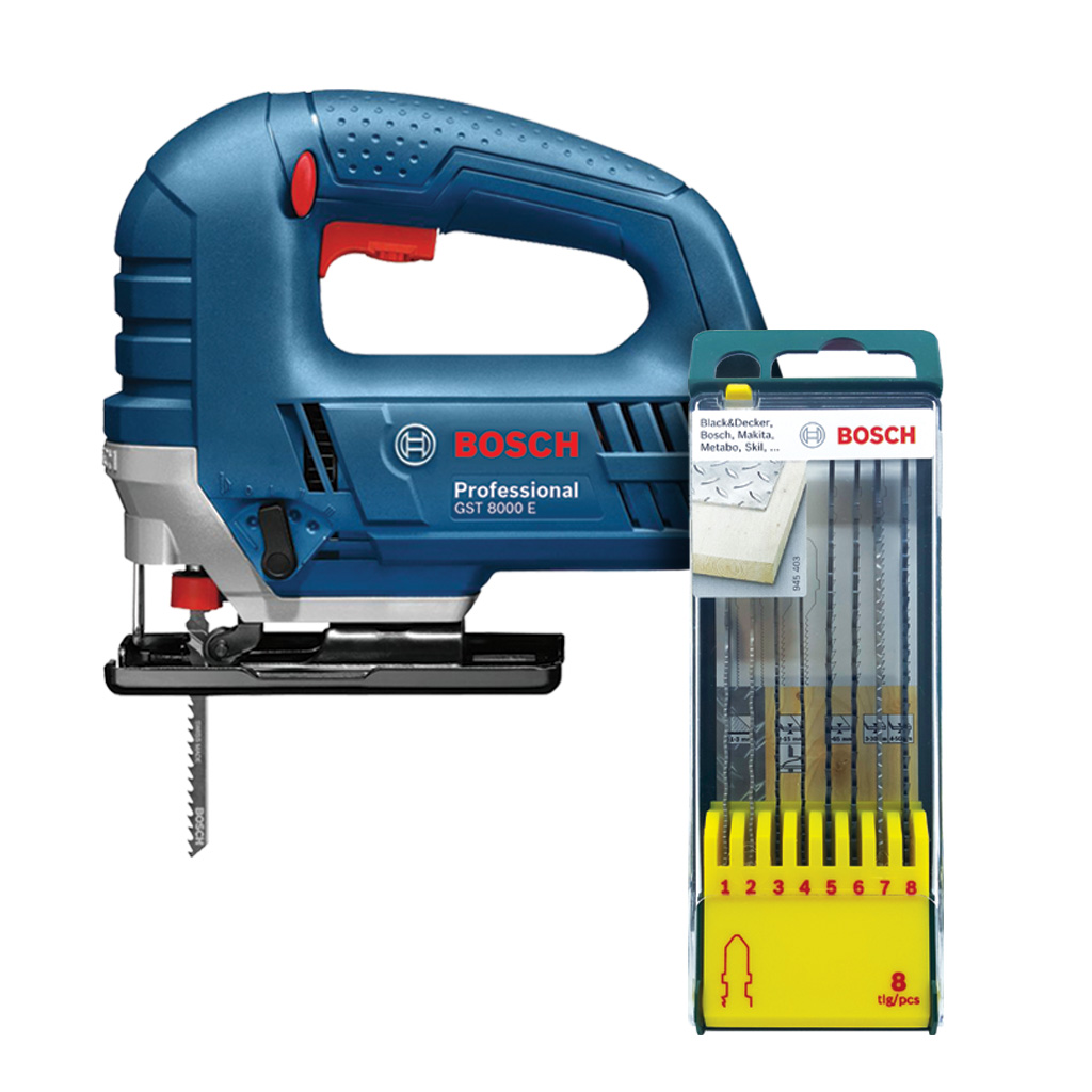 Лобзик BOSCH GST 8000 E + НАБОР