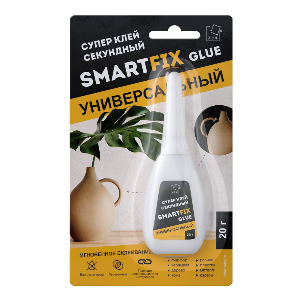 Супер-клей универсальный SmartFix GLUE, 20 гр 30 893