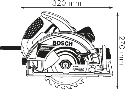 Пила дисковая BOSCH GKS 65 (0 601 667 000)