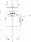 Сифон для мойки без выпуска Wirquin NEO 1 1/2 x 40 Air System 30987073