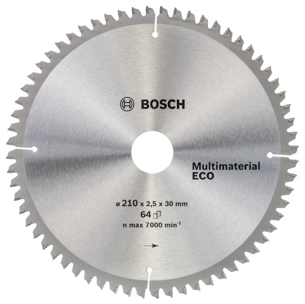 Диск пильный универсальный (210x30 z64) Multimaterial Eco BOSCH 2.608.641.803