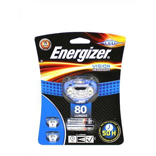 Фонарь Energizer ENR Headllight Vision 3xAAA, наголовный E300280300 Фонарь Energizer ENR Headllight Vision 3xAAA, наголовный E300280300