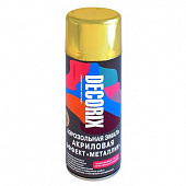 Краска аэрозольная Decorix эмаль металлик Золото 0103-04 DX