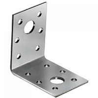 Уголок крепежный 70х70х55х2,0мм нержавеющий KU-нерж70 Уголок крепежный 70х70х55х2,0мм нержавеющий KU-нерж70
