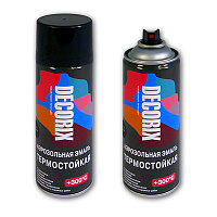 Эмаль аэрозольная термостойкая Decorix 520мл белый 0112-06 DX