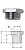Пробка проходная 1/2"х3/8" 1218/7 GAV 12013