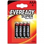 Батарейка ААА SUPER HEAVY DUTY 4шт Energizer 639608