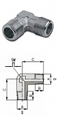 Уголок Н-Н 1/4"  GAV 1255/2 38874