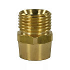 Переходник  TORNADO М22х1,5  - 1/4" MF 400 бар латунь M-56520
