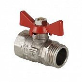 Кран шаровой   1/2" FM бабочка  COMPACT