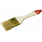 Кисть плоская ЗУБР, светлая щетина, деревянная ручка, 50мм 01099-050_z01