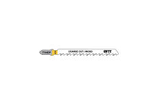 Пилка для электролобзика Fit T144 DP, 2 шт. HQ 40939