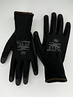 Перчатки нейлон с полиуретаном GM1001PU-black-10 Terra