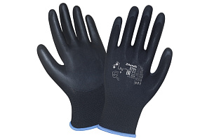 Перчатки нейлон с нитриловым покрытием 2701-BLK-10