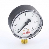 Манометр радиальный   10 бар 1/2"  d=80mm UNI-FITT 301P3042
