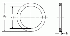 Шайба регулировочная ф 15,88х7,94х1,15 мм