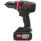 Шуруповерт аккумуляторный Kress KU 124 20V 2х4.0Ah кейс Б/Щ KU124