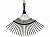 Грабли Solid с деревянным черенком Fiskars 135023