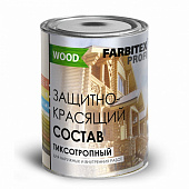 Защитно-красящий состав для дерева быстроcохнущий тиксотропный Рябина 0.9 л abcFARBEN 4300004584
