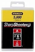 Скобы для степлера 8мм (5/53/530) 1000 шт. STANLEY   тип "А" 1-TRA205T