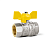 Кран шаровой для газа 3/4" FF бабочка LD LD 47.350.20
