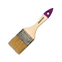 Кисть плоская KRAFOR 2.5"/63мм светлая натуральная щетина 002-0025/49195 Кисть плоская KRAFOR 2.5"/63мм светлая натуральная щетина 002-0025/49195