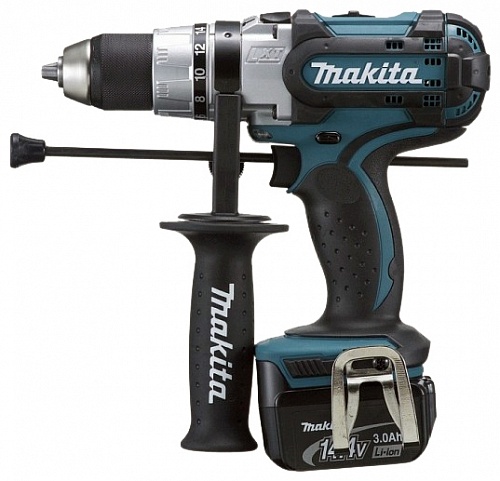 Ударный шуруповерт аккумуляторный Makita DHP444RFE Ударный шуруповерт аккумуляторный Makita DHP444RFE