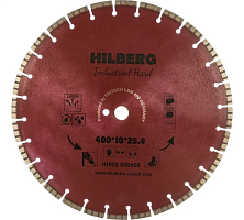 Круг алмазный Hilberg ф400х10х25,4 Industrial Hard HI809