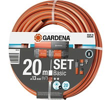 Шланг Gardena 1/2"х20м Basic + набор для полива 18970-29.000.00